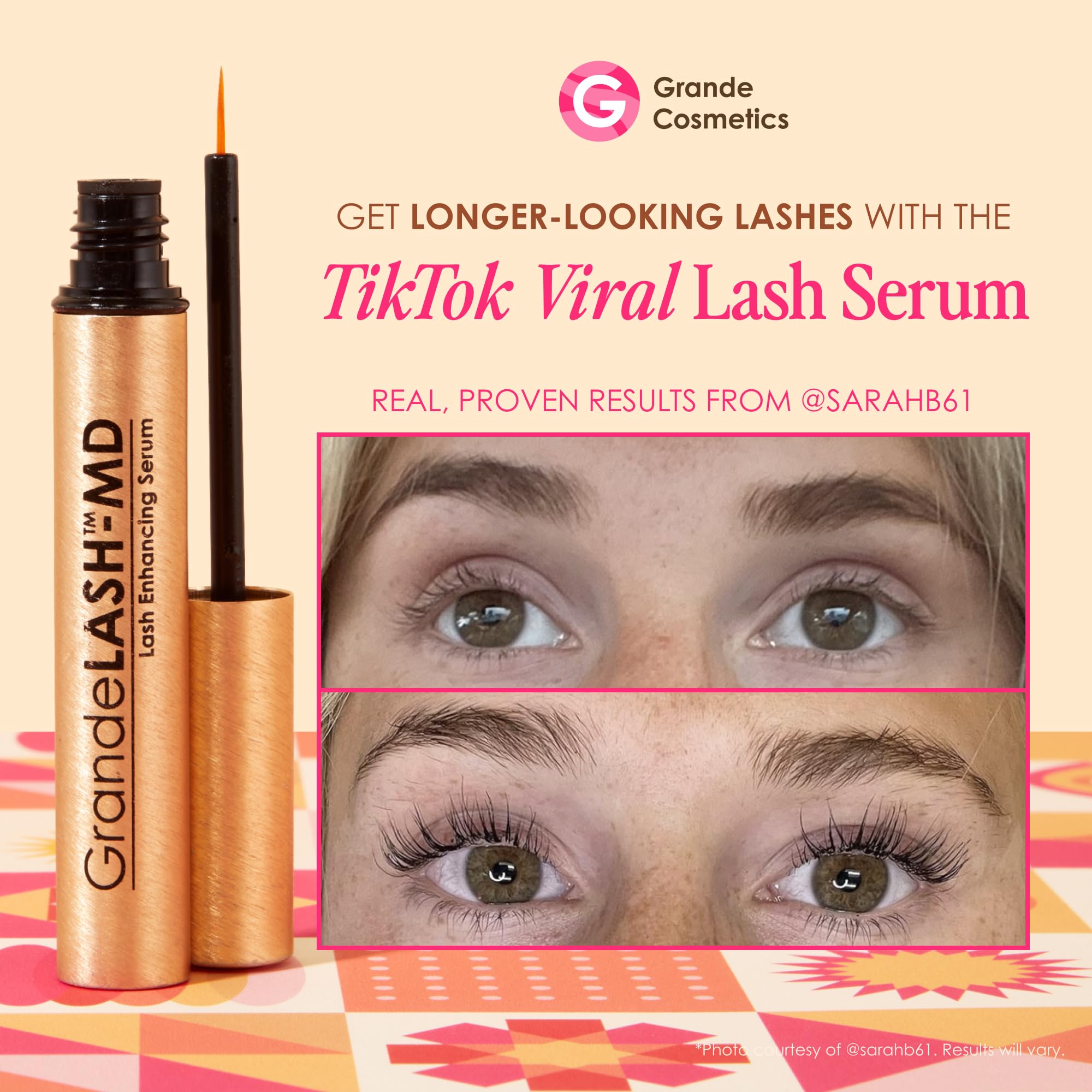 GrandeLASH-MD wand close-up for precise lash application