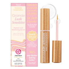 GrandeLASH-Sensitive bottle close-up, gentle care for sensitive eyes and lash health.