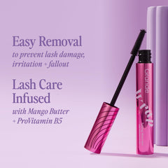 Grande Cosmetics GrandeWRAP tubing mascara mango butter and ProVitamin B5 conditioning for healthier-looking lashes