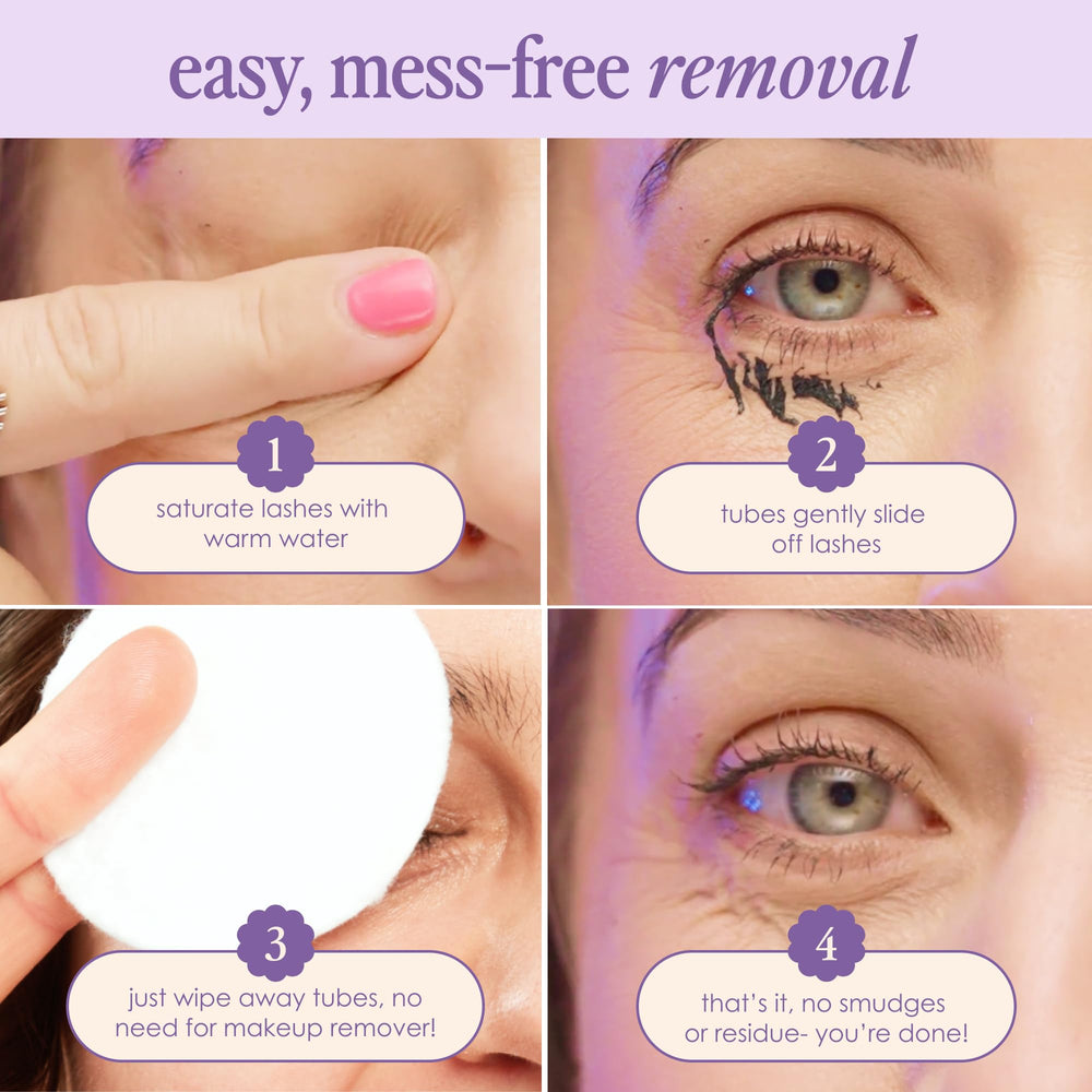 Grande Cosmetics GrandeWRAP easy removal using warm water without flaking or tugging
