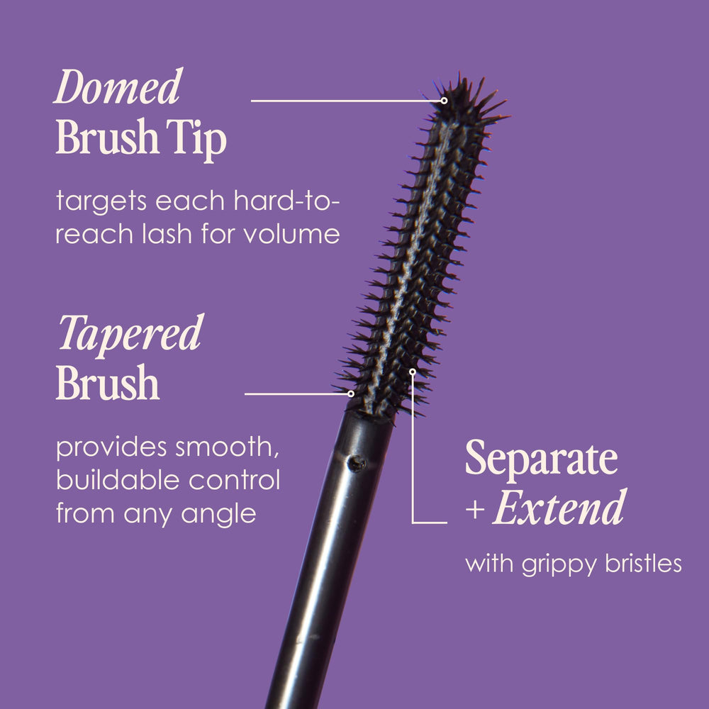 Grande Cosmetics GrandeWRAP tubing mascara staying power with anti-smudge formula throughout the day