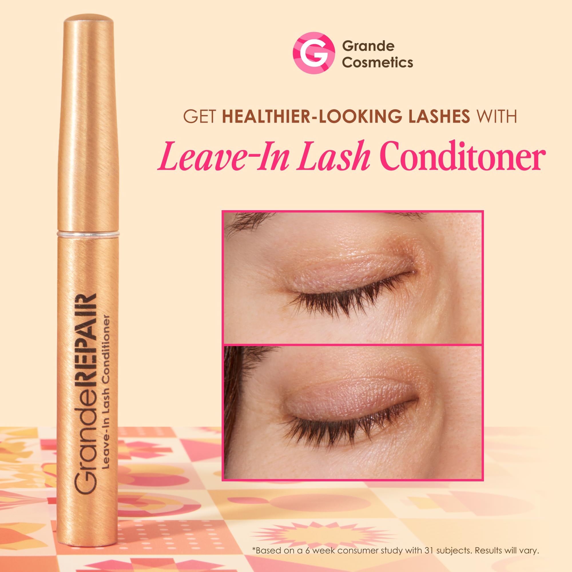 Trio packaging display highlighting travel-friendly lash and brow care