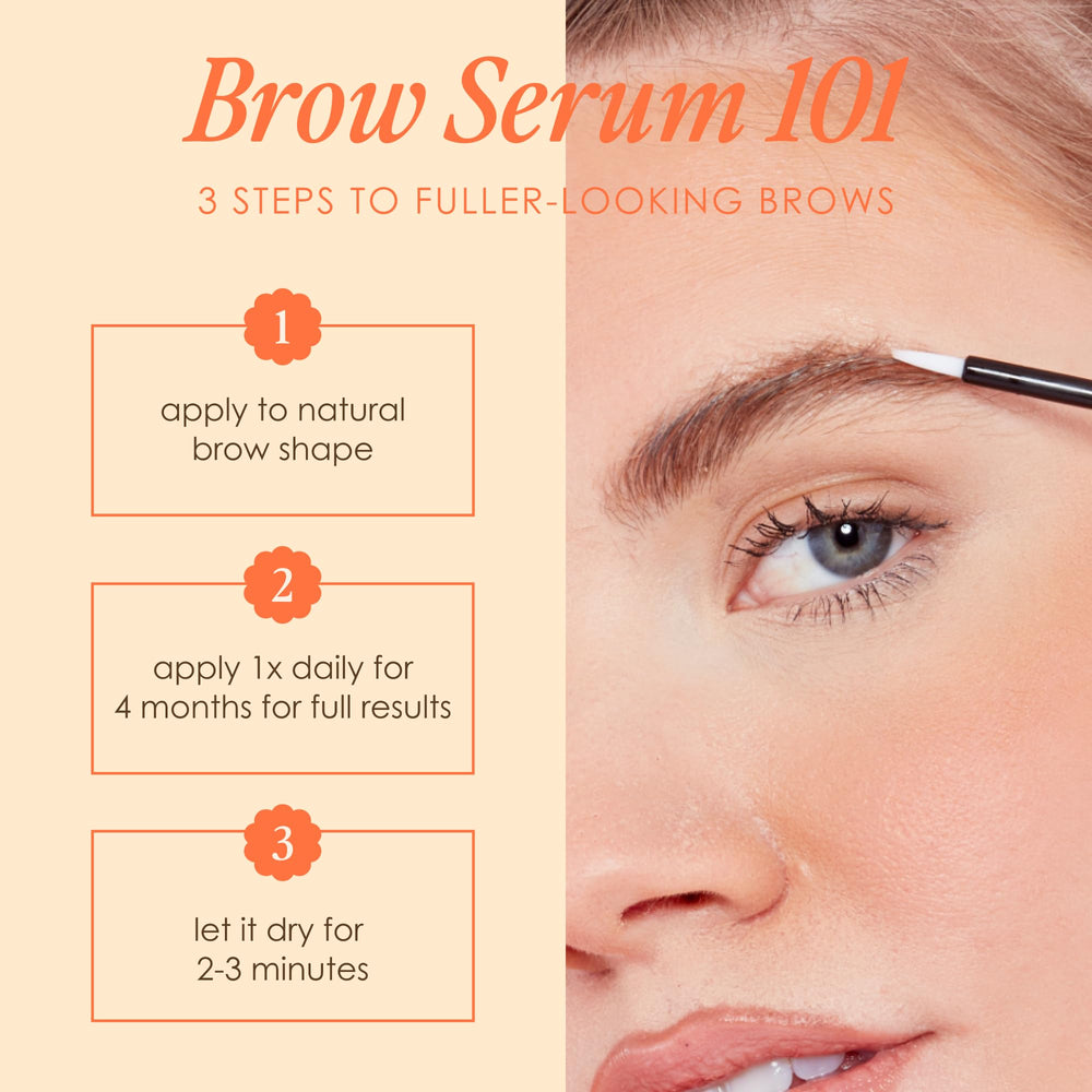 Dermatologist-tested badge on GrandeBROW packaging for trusted brow care.