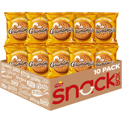 Grandma's Peanut Butter Cookies 10-pack box invites grab-and-go snacking.