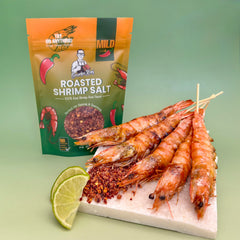 Grandpa Kong Roasted Shrimp Salt fruit-dipping shot boosts natural sweetness with savory tang.