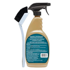 Included Granite Gold Grout Brush agitates grime without scratching