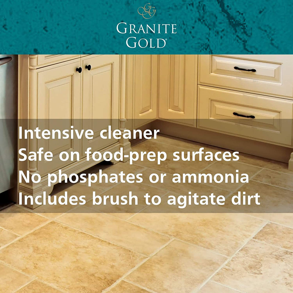 Colored grout safe formula protects grout color during cleaning