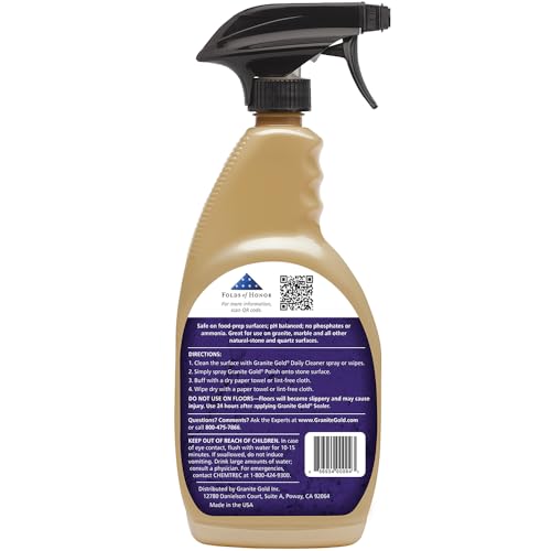 Granite Gold Polish application cloth applying an even coat for a smooth finish