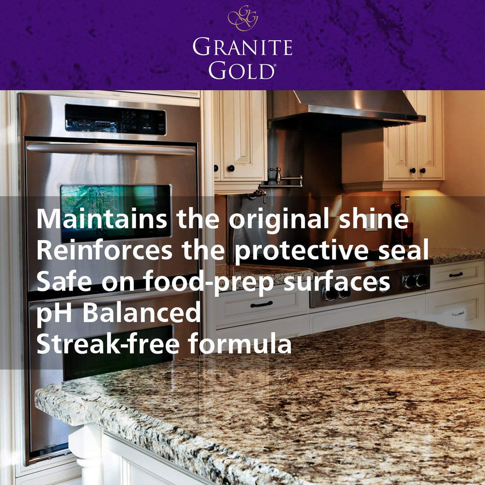 Granite Gold Polish on a shower wall reducing soap scum buildup