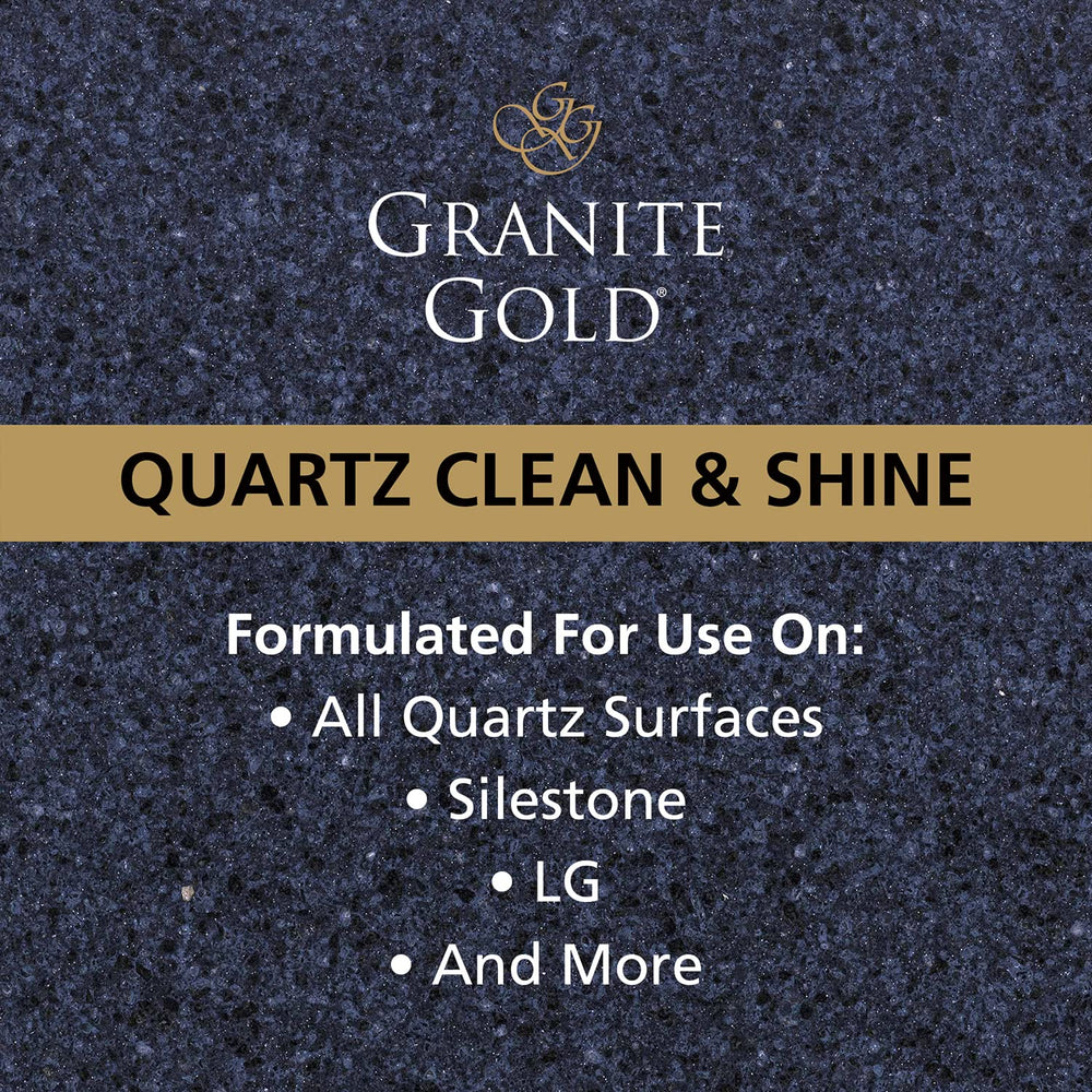 Granite Gold Quartz Clean & Shine proudly made in the USA