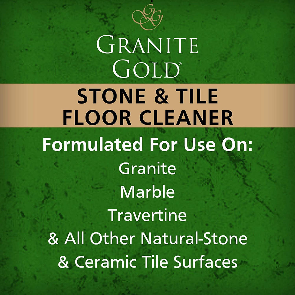 Floor gleam after using Granite Gold on travertine surfaces.