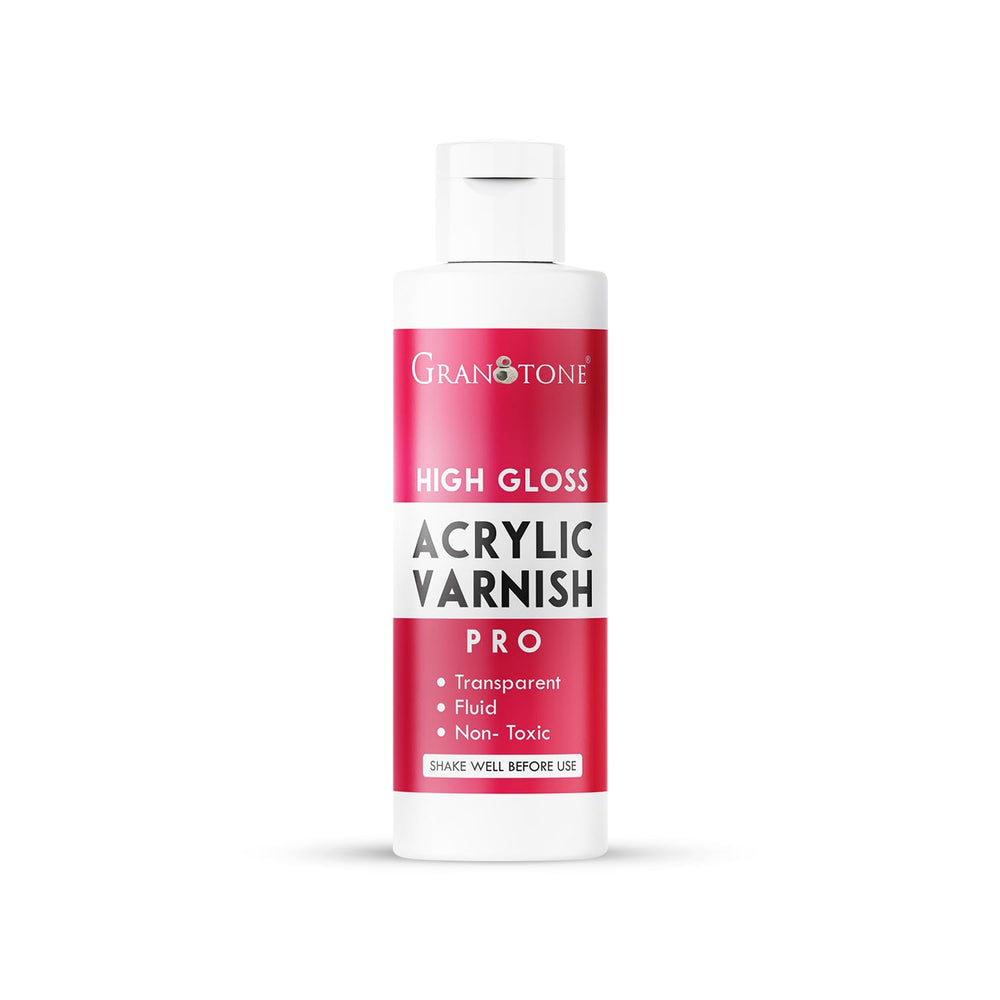 Granotone Clear Coat bottle application provides crystal-clear gloss and long-lasting protection.
