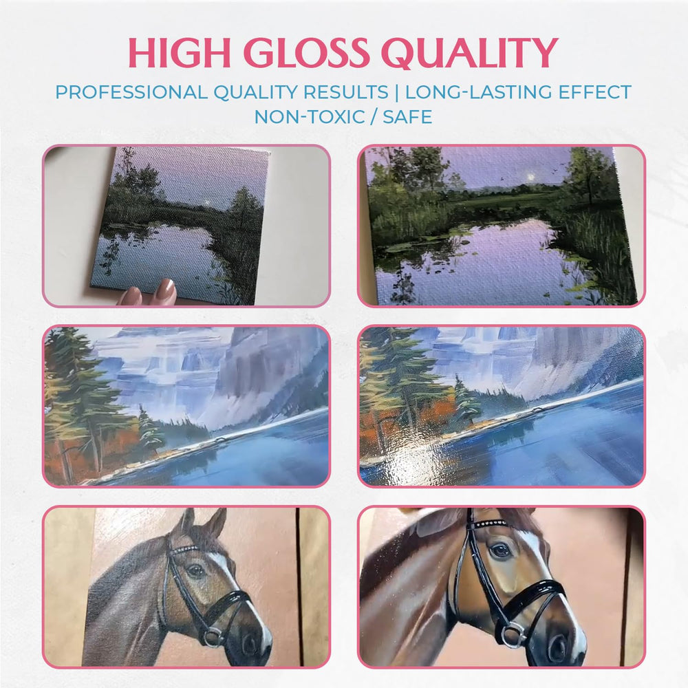 Granotone Clear Coat drying time shown as even, glassy gloss forms.