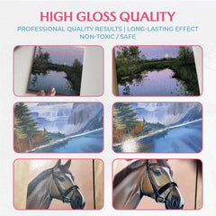 Granotone Clear Coat drying time shown as even, glassy gloss forms.