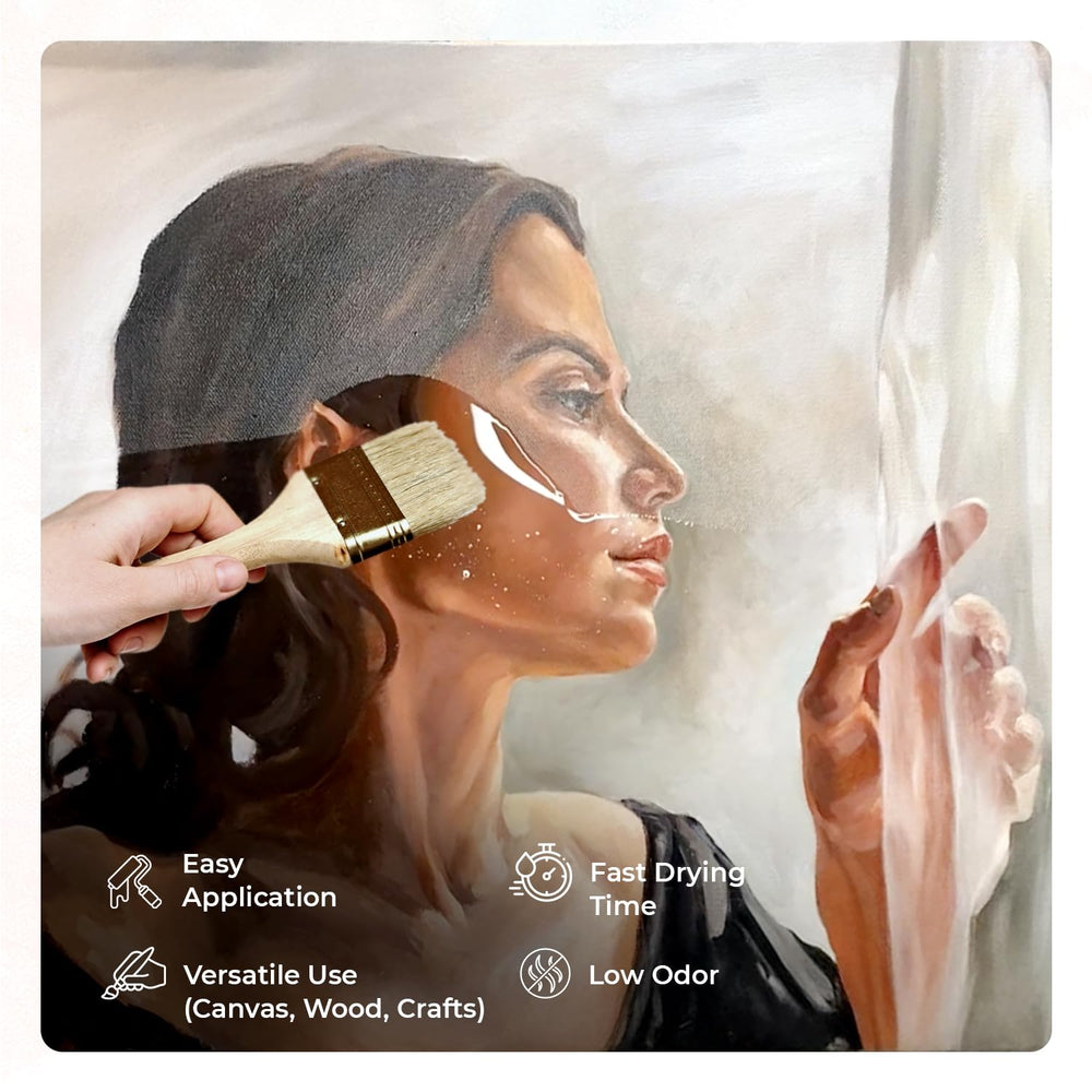 Granotone Clear Coat swatch demonstrates crystal clarity and lasting shine.