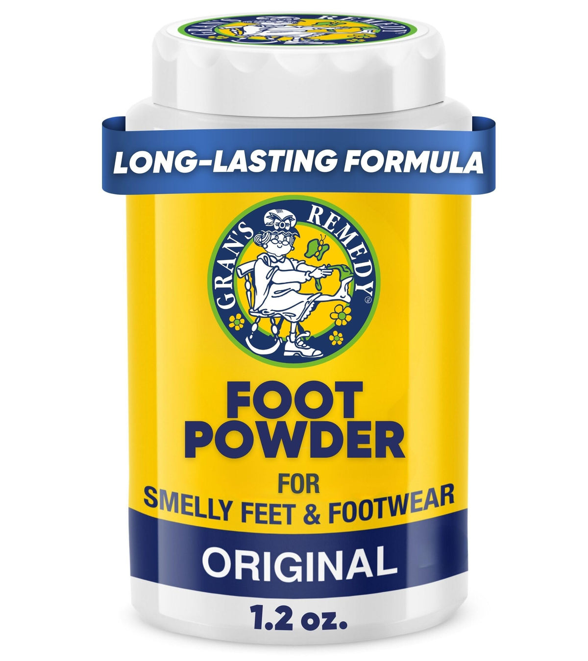 Gran's Remedy shoe deodorizer travel-size provides on-the-go odor control.