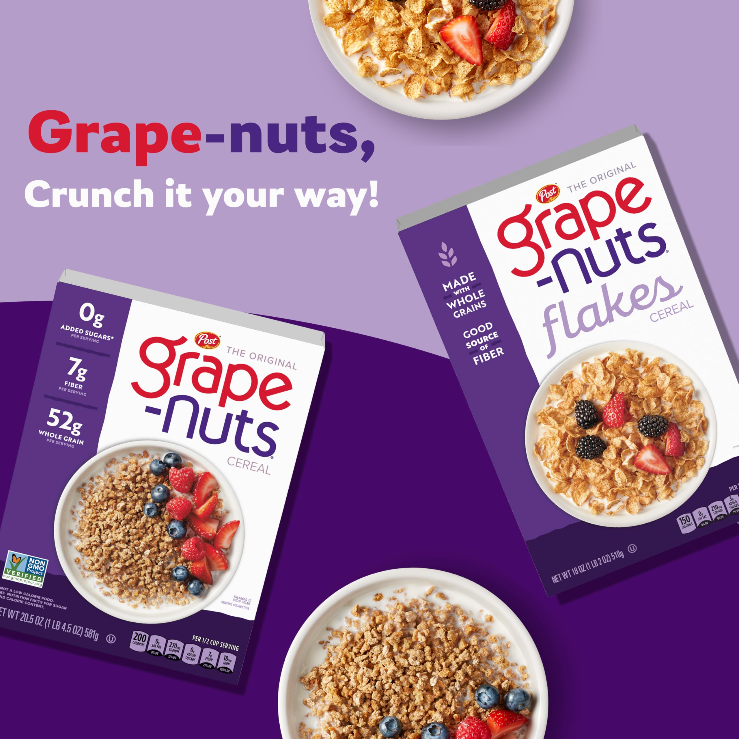 Grape-Nuts Flakes used in no-bake power bites and snacks