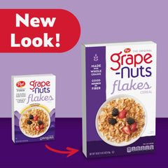 Grape-Nuts Flakes serving bowl with fruit illustrating a balanced breakfast