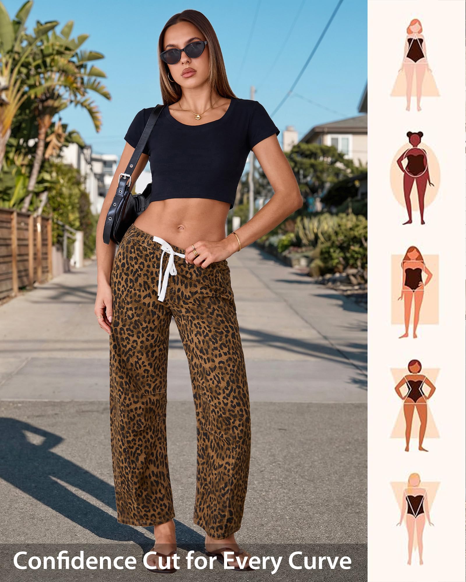 GRAPENT Barrel Jeans true-to-size fit helps you choose your usual US size
