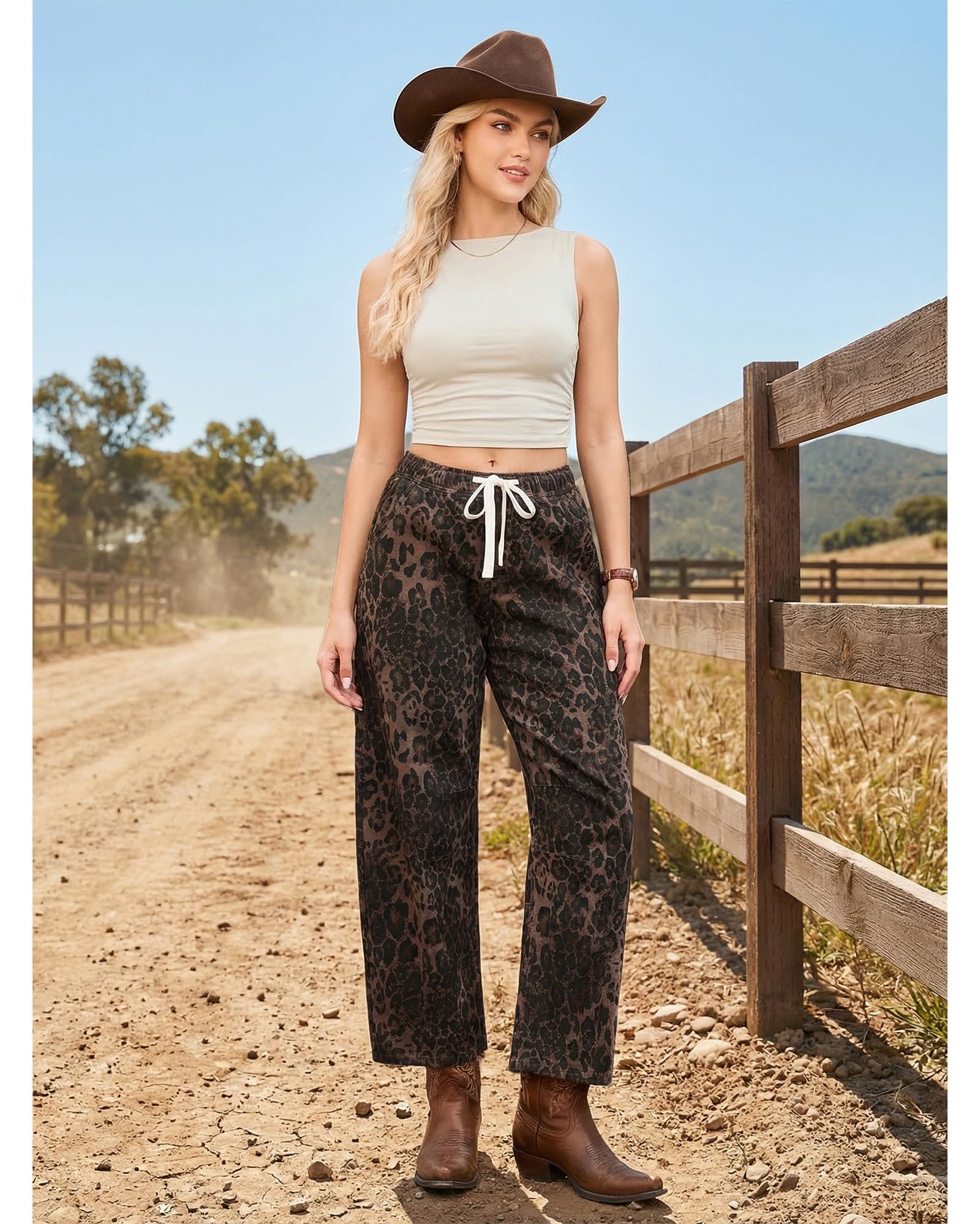 GRAPENT versatile styling barrel jeans easily transition from errands to gatherings.