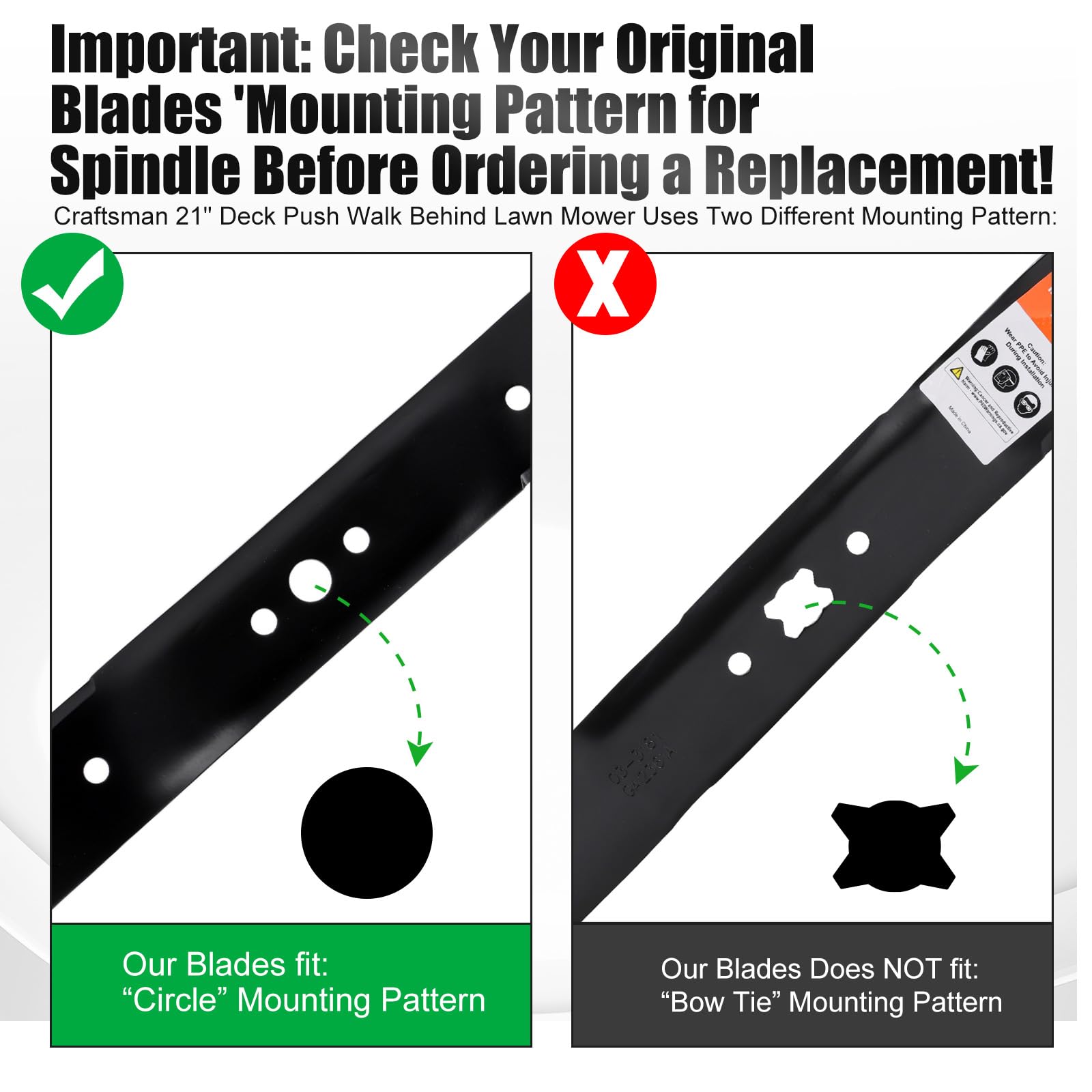 Grasscool craftsman husqvarna 21in blade ready replacement for compatible decks.