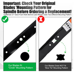 Grasscool craftsman husqvarna 21in blade ready replacement for compatible decks.