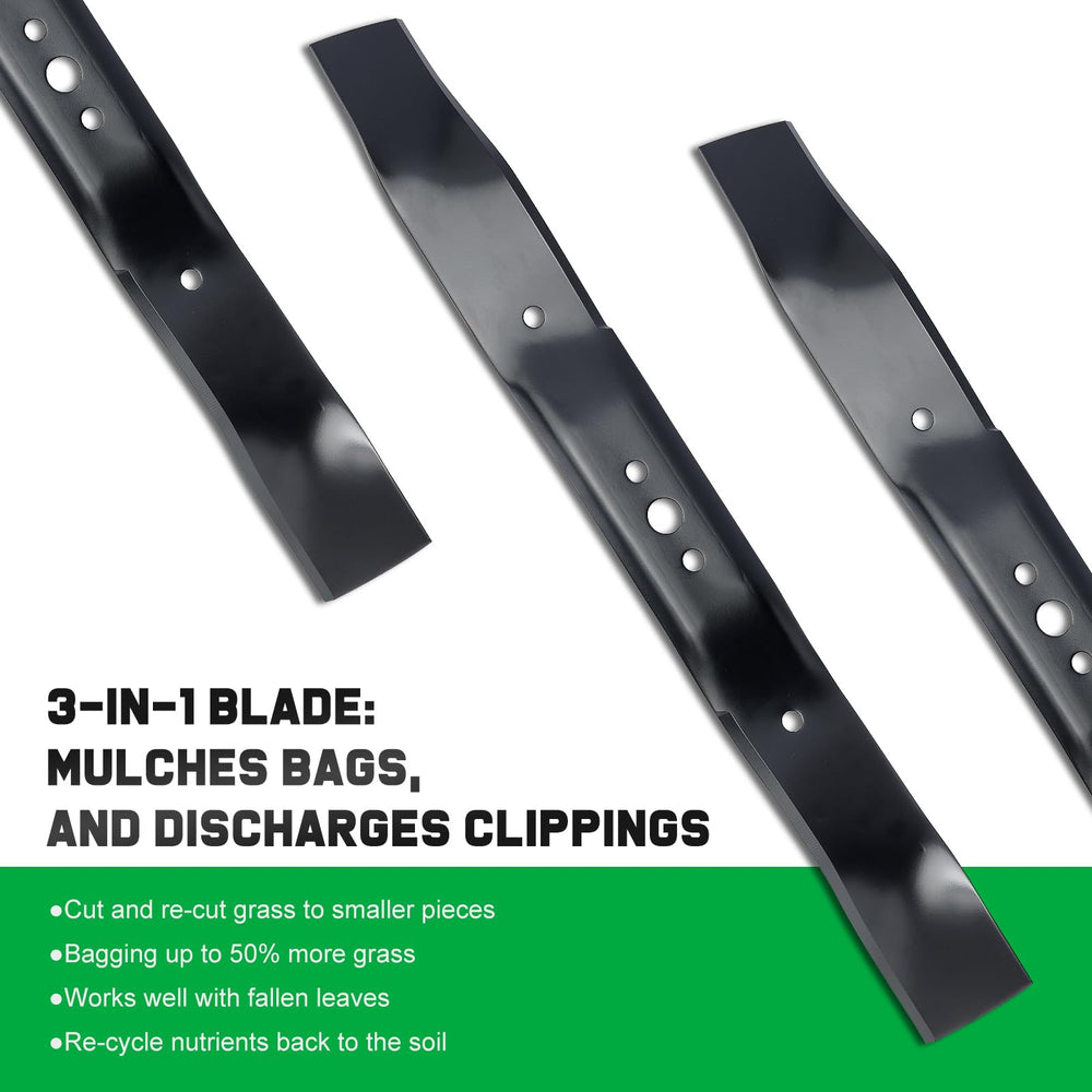 Grasscool protective coating on blade surface reduces rust risk.