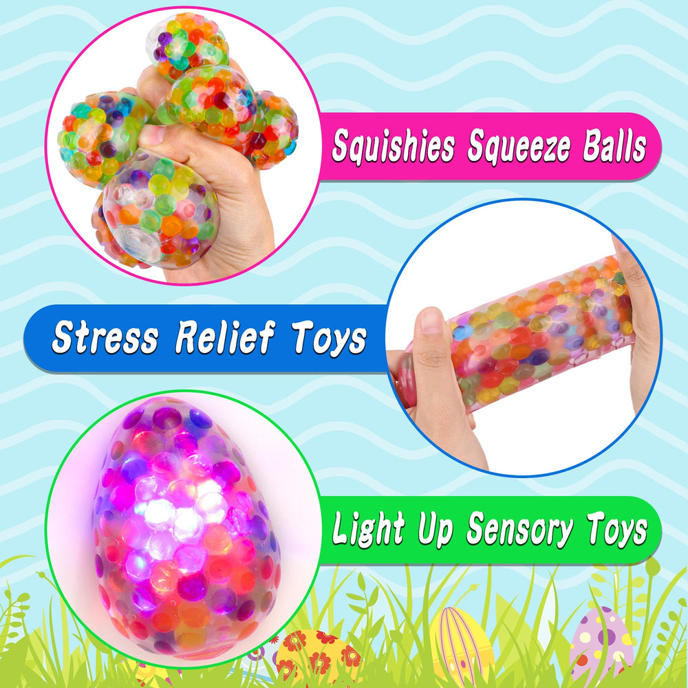 Grastfu Easter egg holds a built-in LED ball for kid-friendly tactile play.