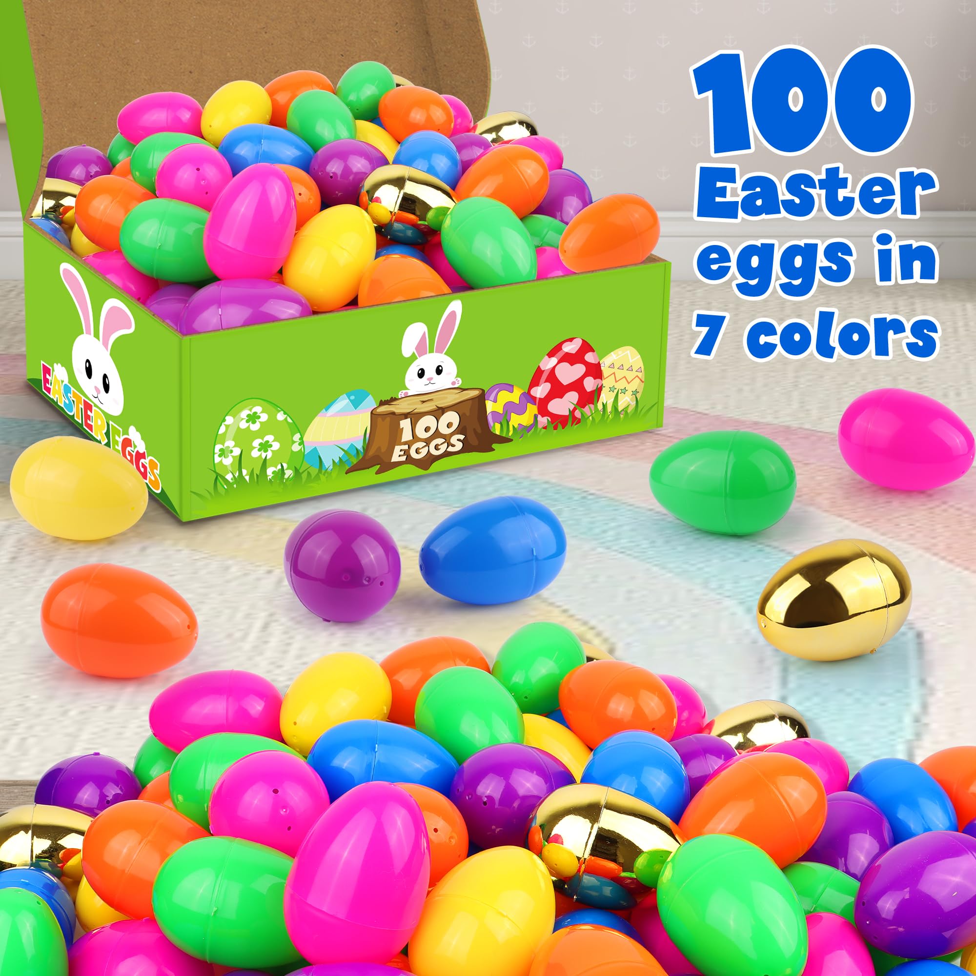 Grastfu 3-inch Easter eggs sized for easy handling by children