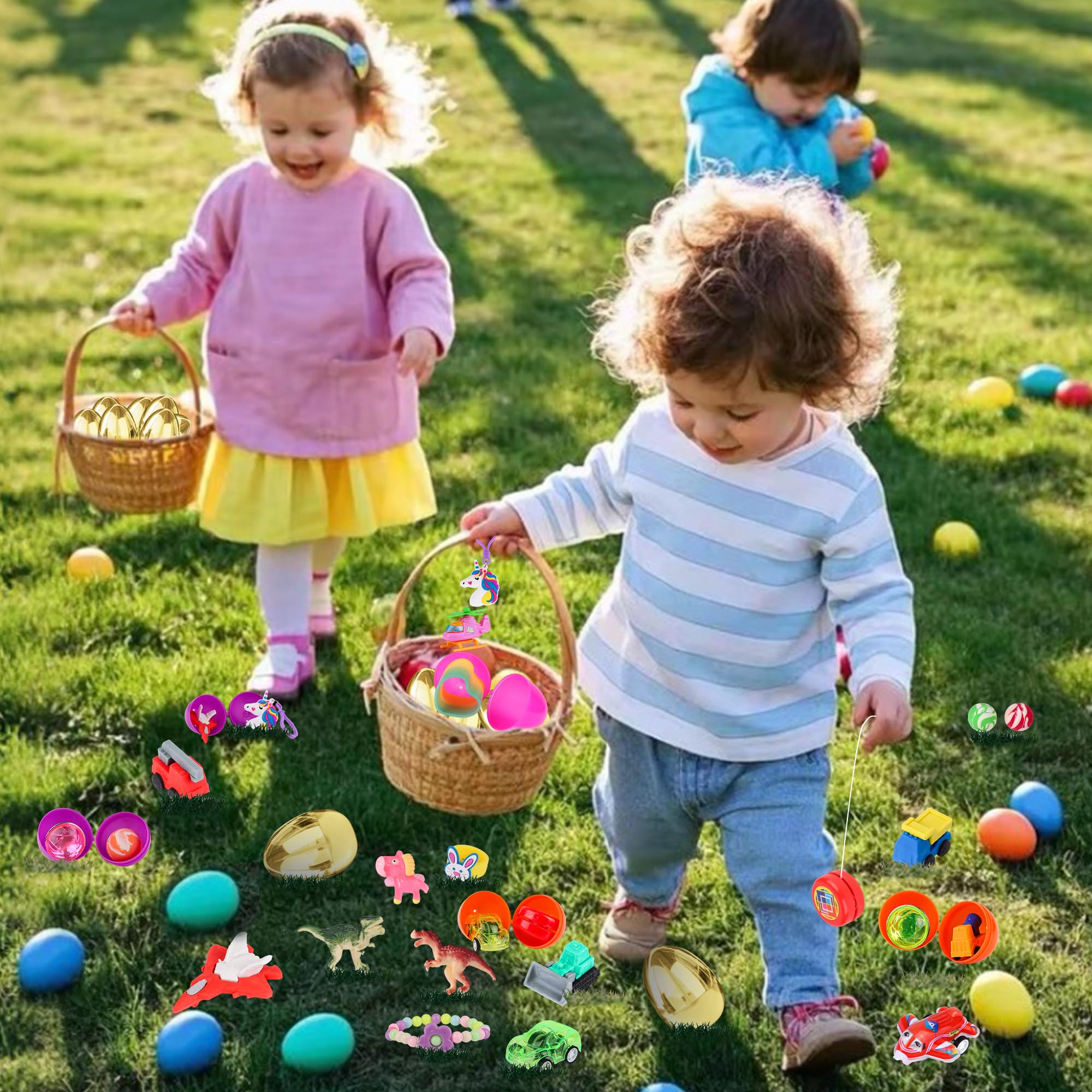 Grastfu vibrant colorful Easter eggs ideal for decoration and photos.