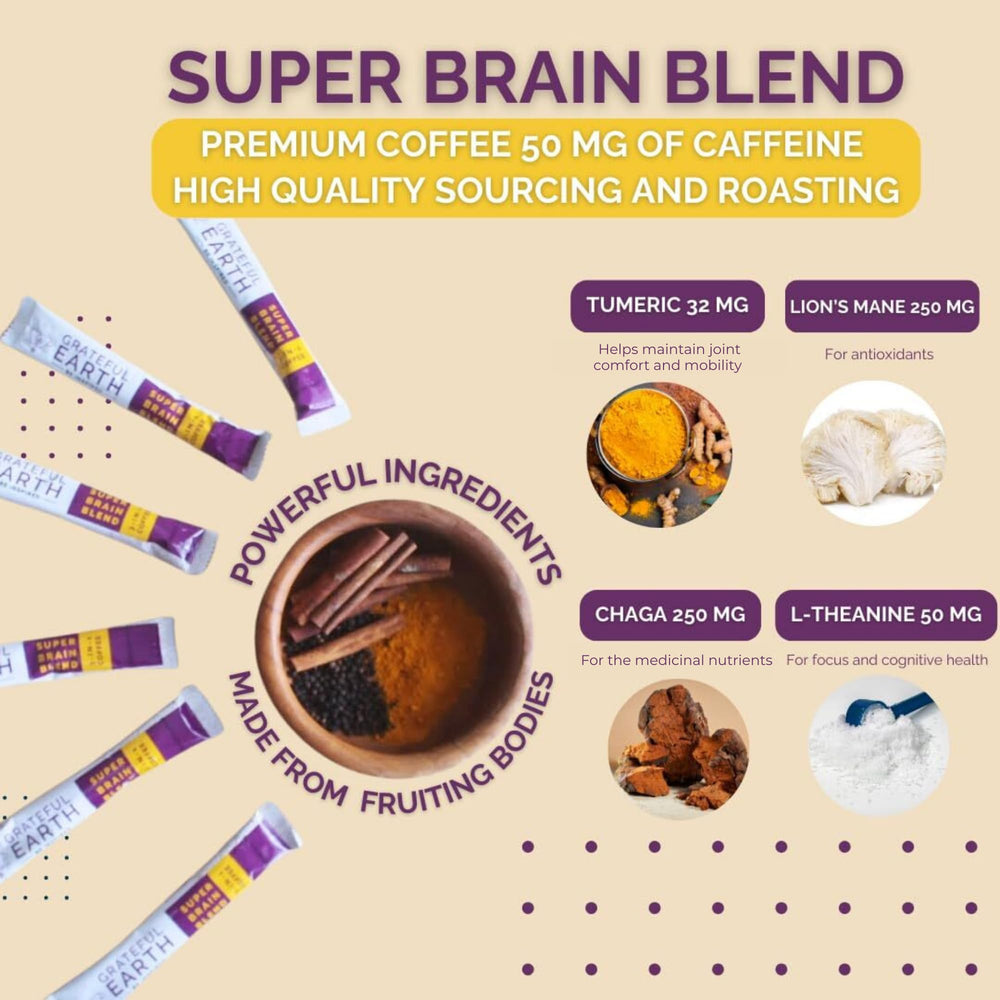 Opened sachet reveals creamy coconut mushroom blend