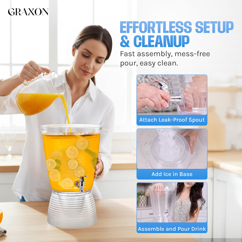 GRAXON drink dispenser 2-pack for larger events and variety.