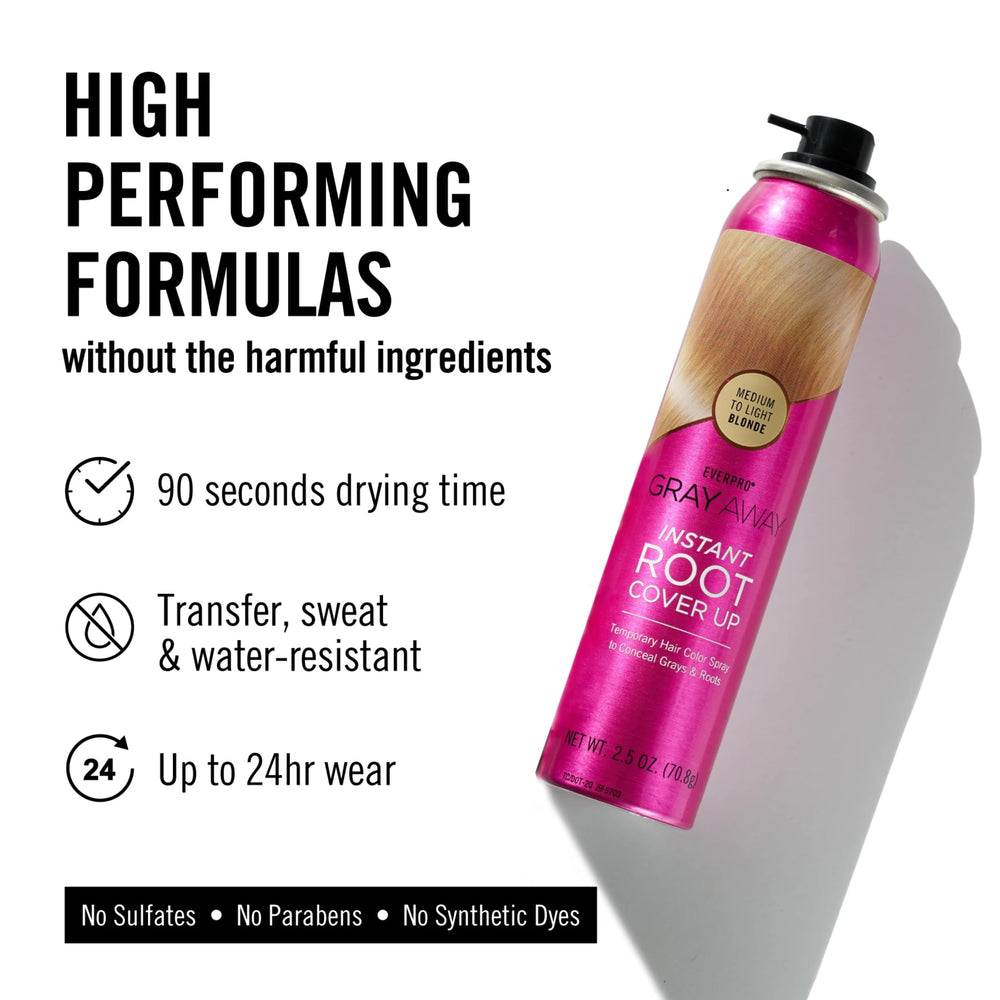 GRAY AWAY EverPro applying spray for a smooth, even blend.