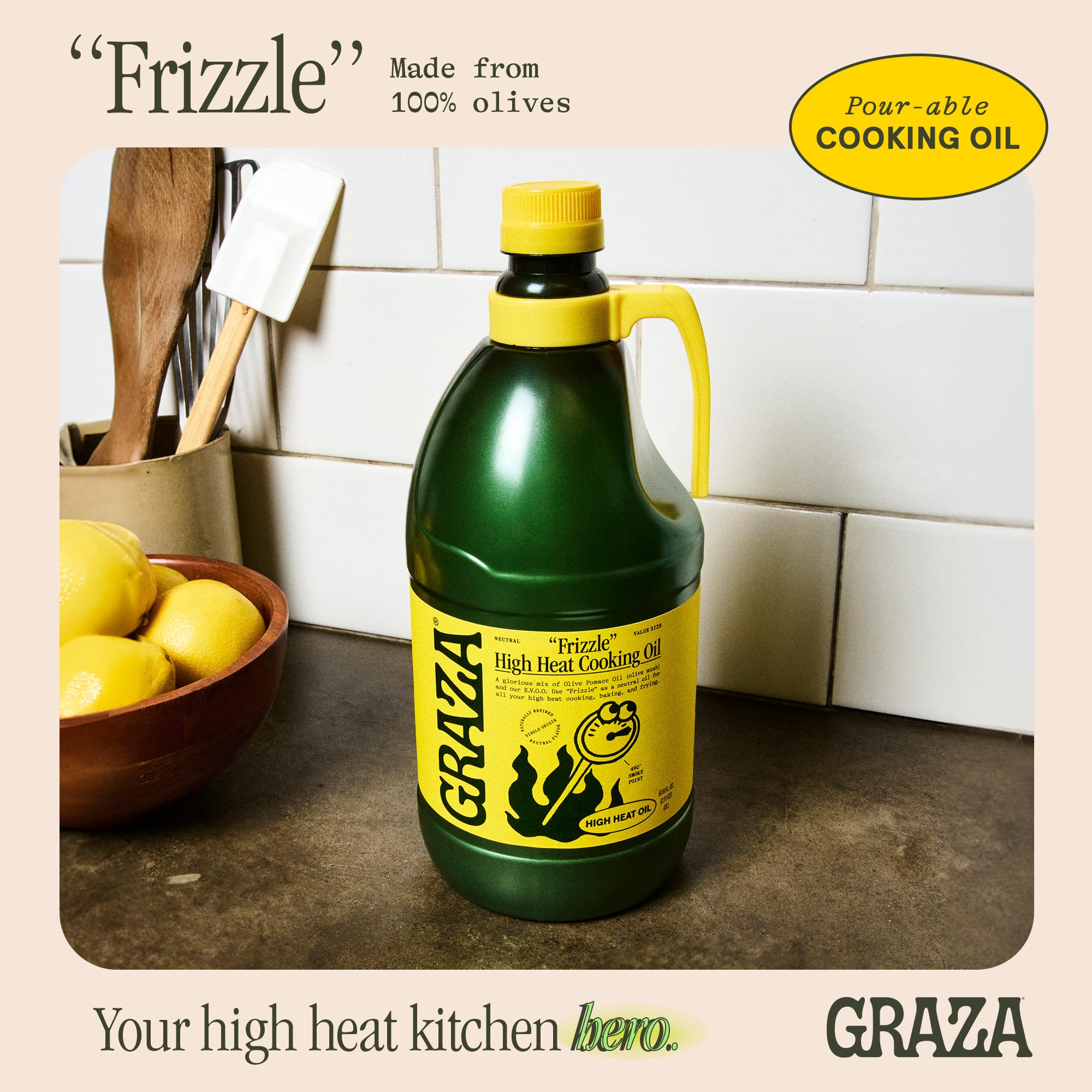 Graza Frizzle frying crispy French fries in hot oil.