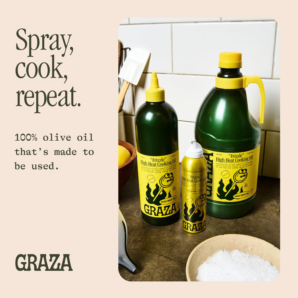 Graza Frizzle grilling sear preserves flavor with a neutral finish.