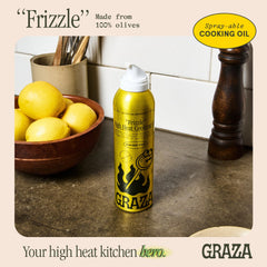Graza Frizzle stir-fry use demonstrates quick, even coating on vegetables.