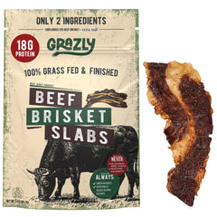 Grazly beef brisket slab pack on-the-go protein option.