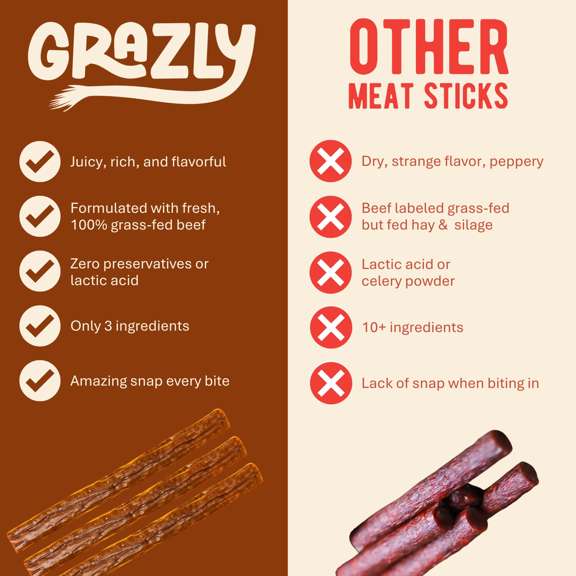 Grazly beef sticks pictured in a gym bag for a quick protein boost.