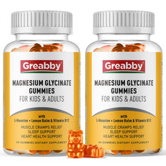 GREABBY magnesium glycinate gummies bottle on kitchen counter for daily wellness