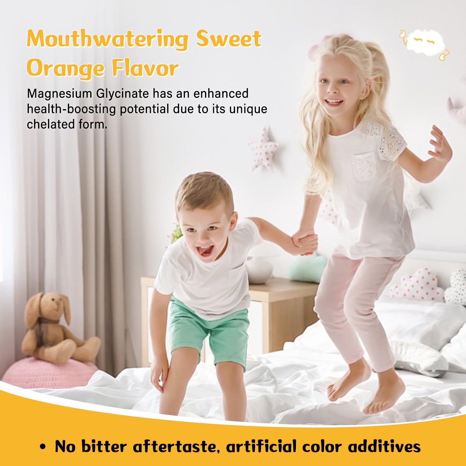 GREABBY bottle label highlights 300 mg magnesium glycinate