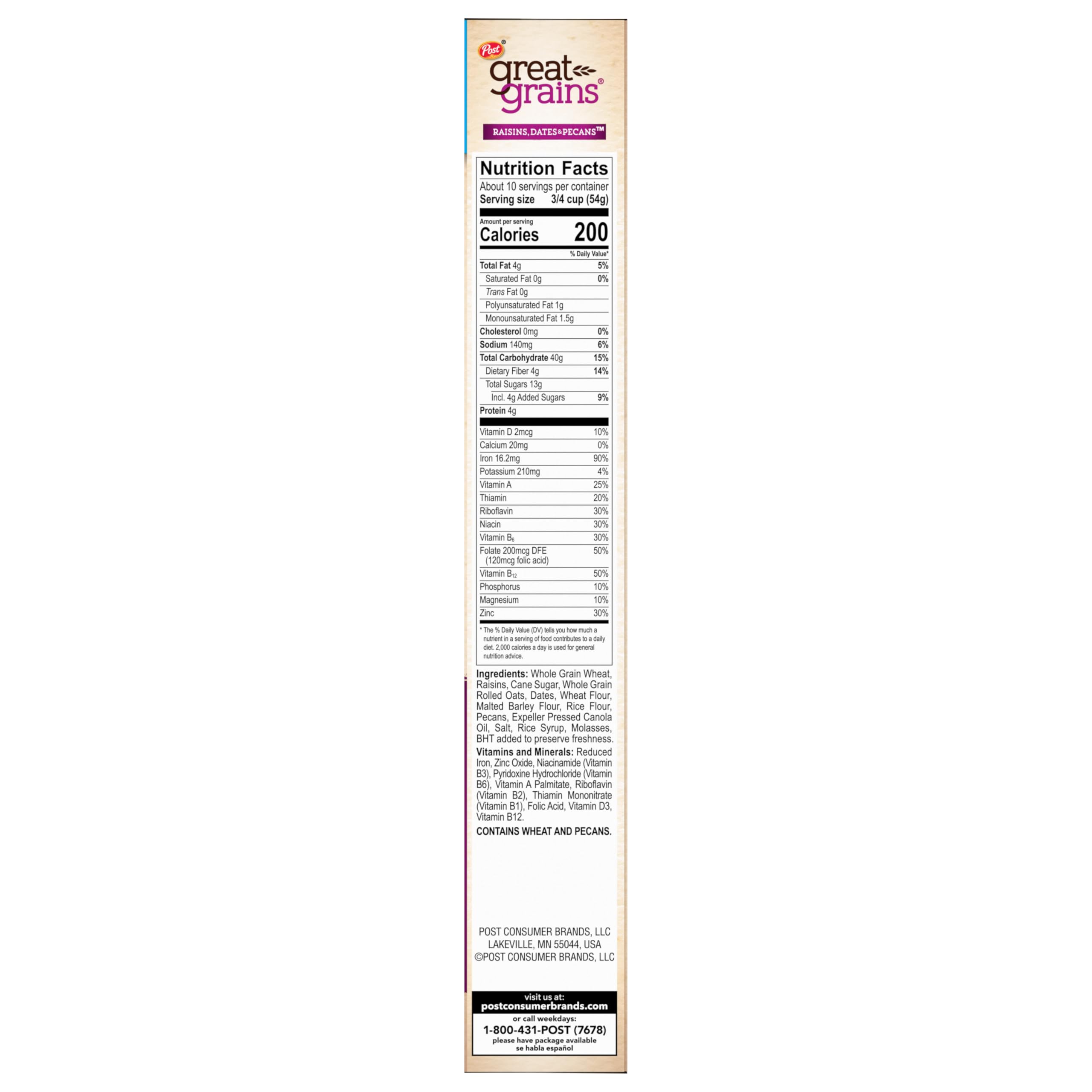 Great Grains breakfast option featuring real ingredients and fiber
