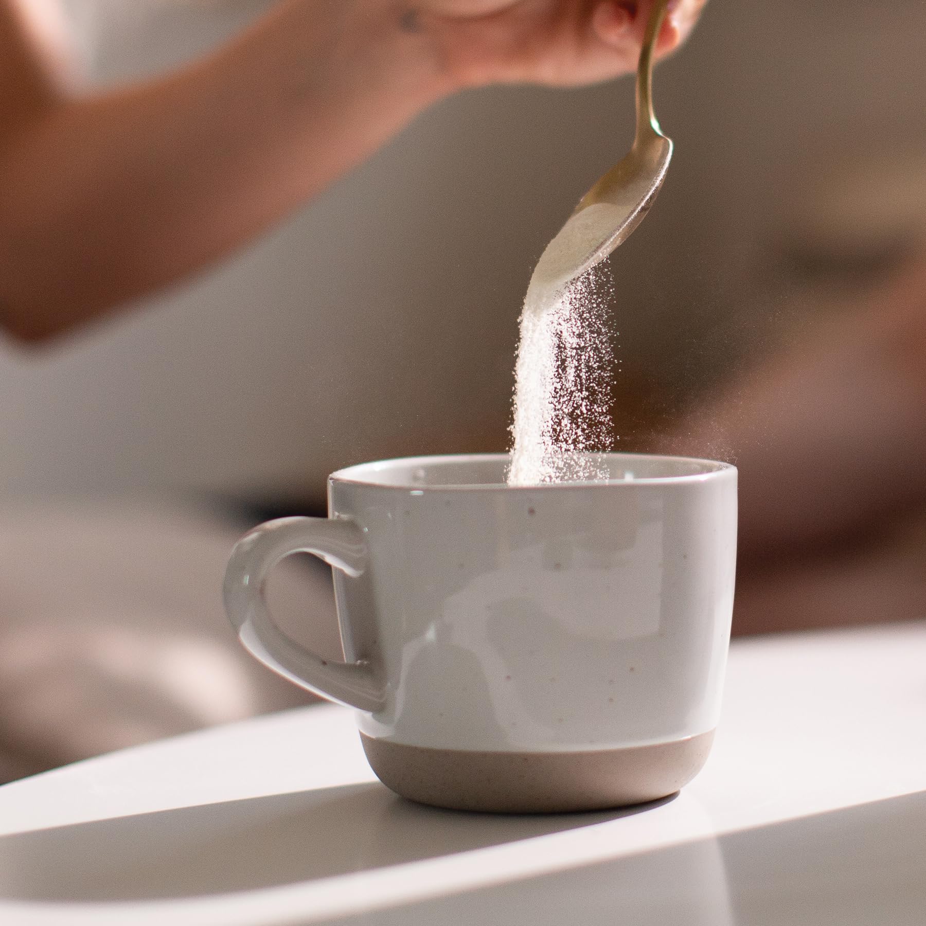 Great Lakes Wellness collagen added to coffee or tea for flavor and texture