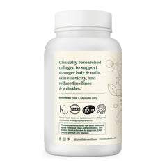Great Lakes Wellness collagen pills daily dose on a table, convenient morning routine