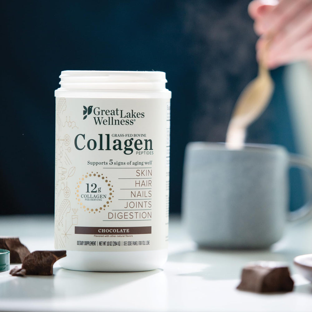 Great Lakes Wellness Collagen Smoothie Mix supports easy recipe nutrition