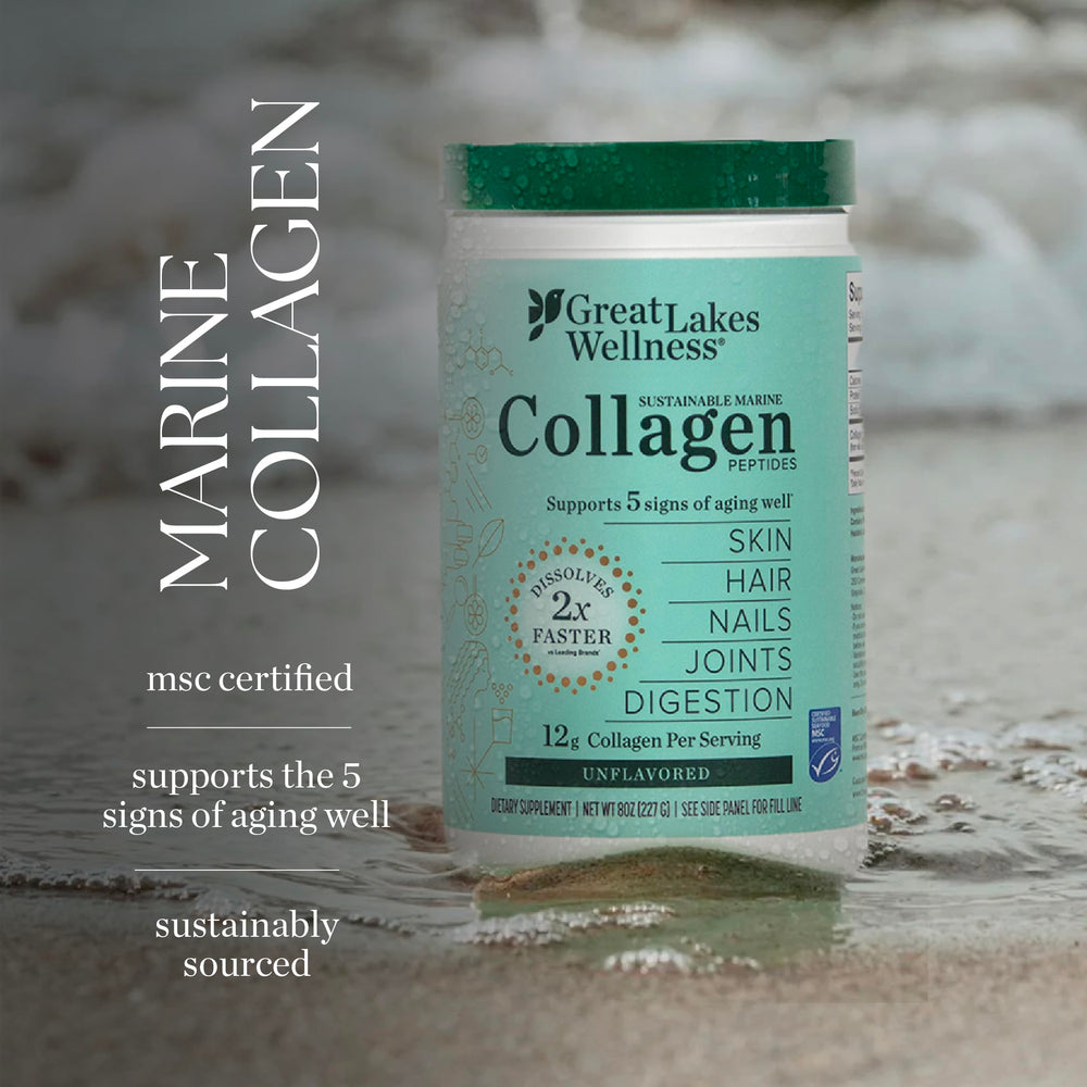 Close-up of hydrolyzed collagen texture showing grit-free consistency