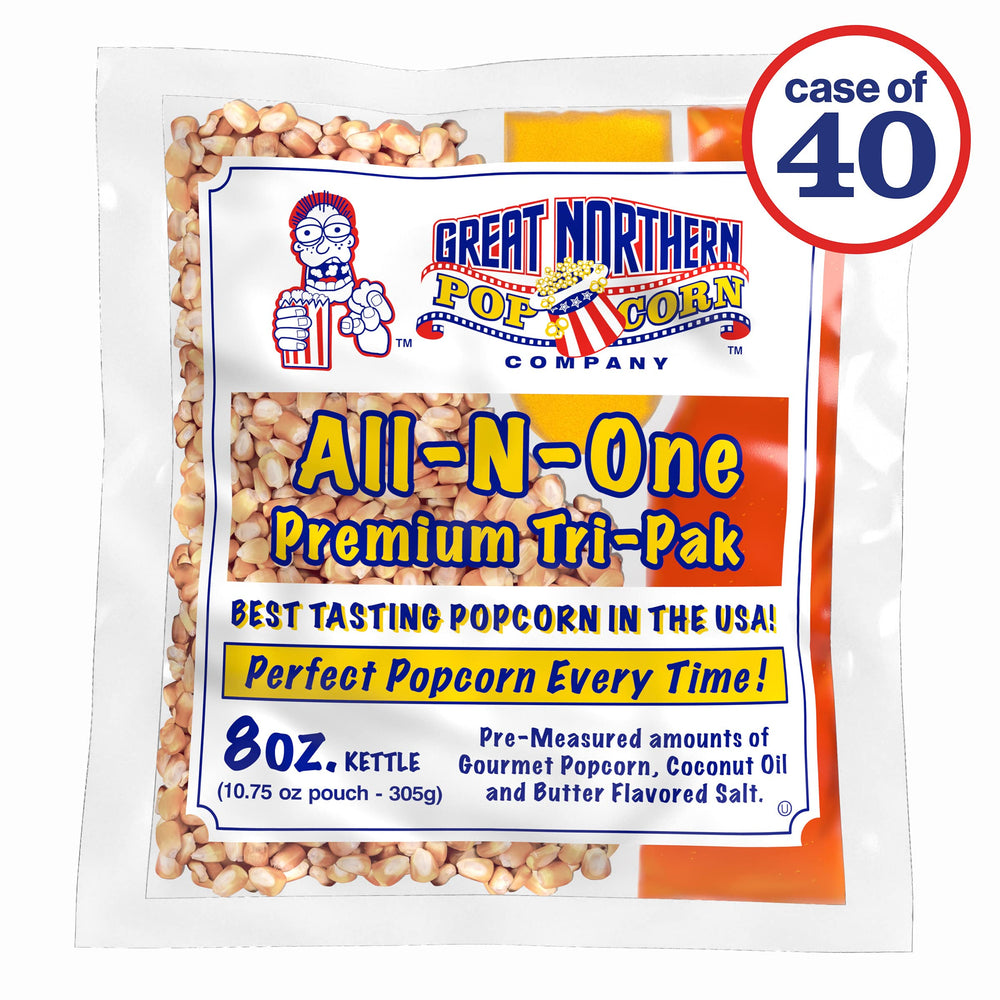 Great Northern Popcorn all-in-one packs for quick, mess-free popcorn