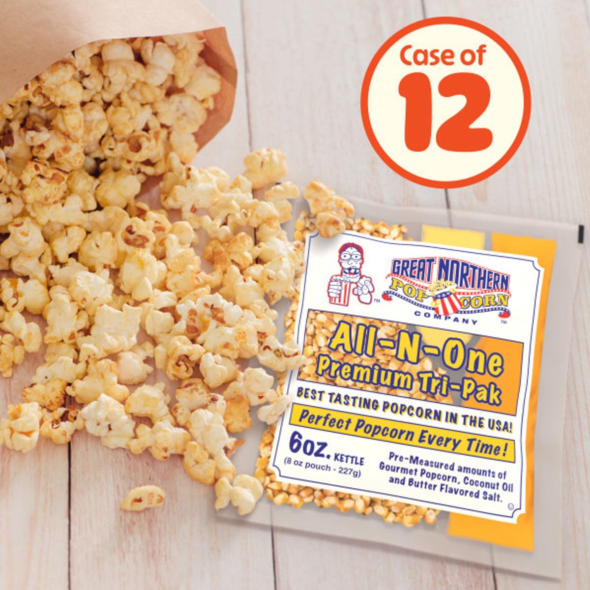 Great Northern Popcorn All-in-One Pre-measured Packs streamline setup, reduce waste.