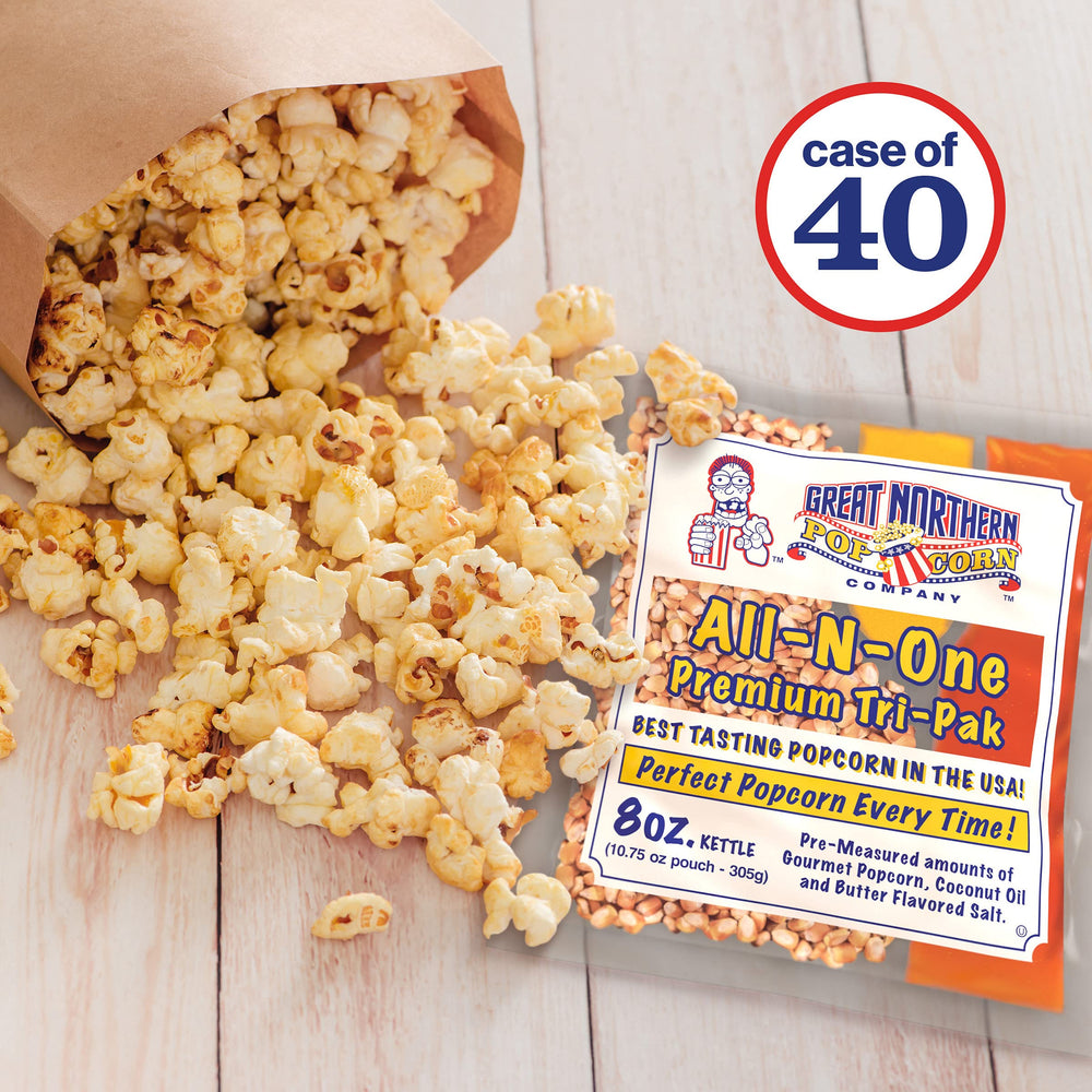 Great Northern Popcorn gluten-free, pre-measured packs for easy snacking