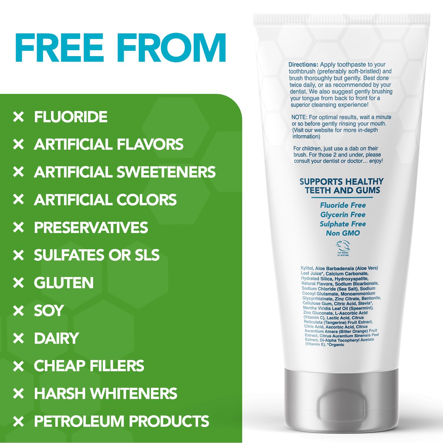 Great Oral Health concentrated formula emphasizing no fillers