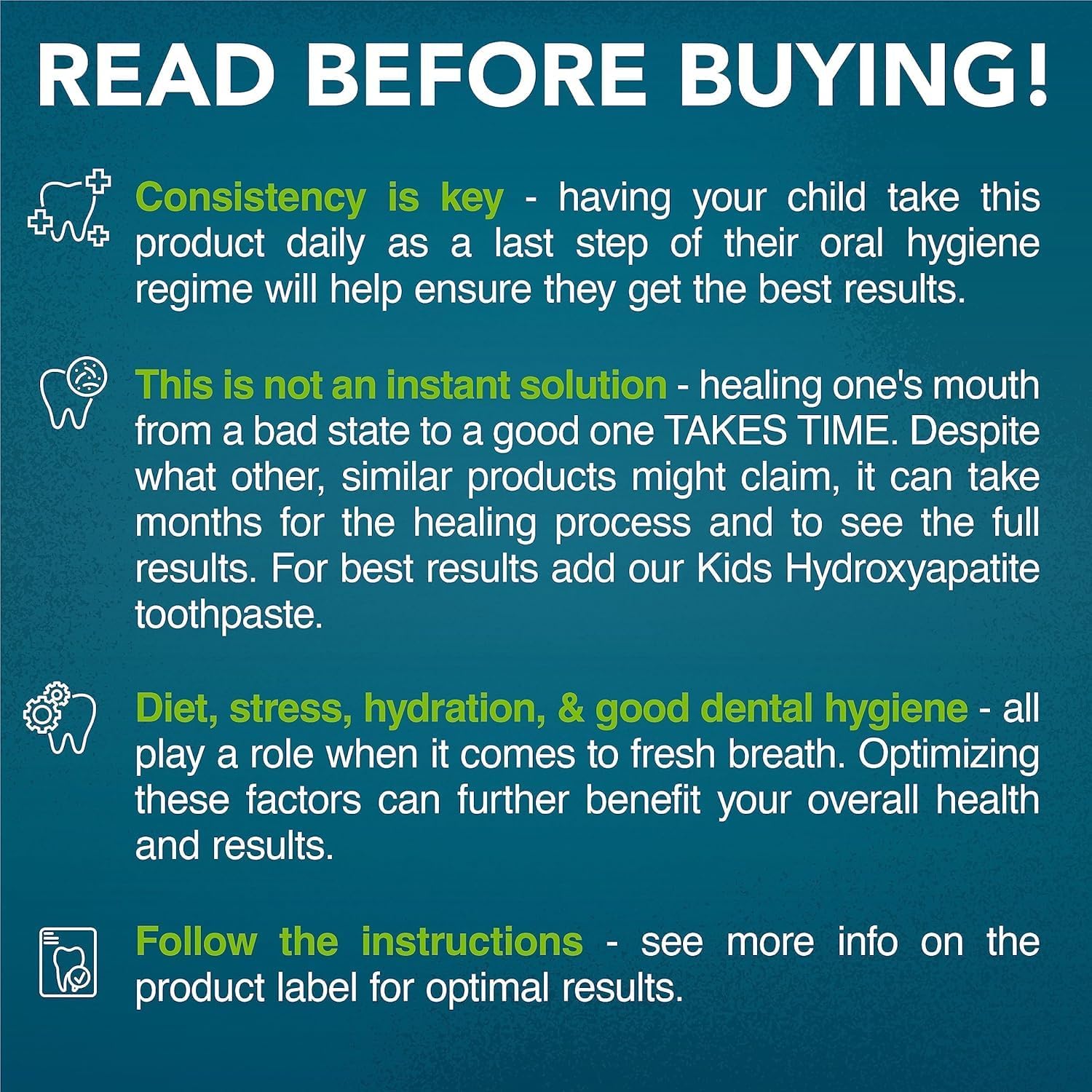 Great Oral Health dairy-free sugar-free formula supports daily oral wellness.